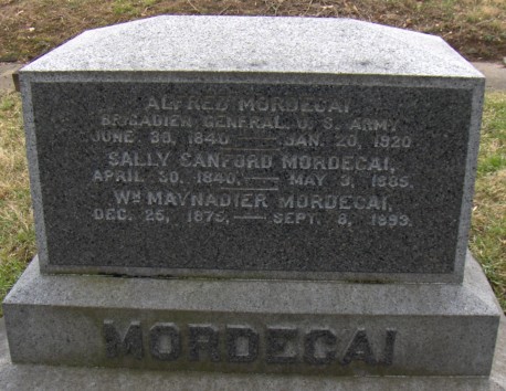 Alfred Mordecai Jr. - tomb stone.jpg